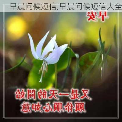 早晨问候短信,早晨问候短信大全-第2张图片-二喜范文网