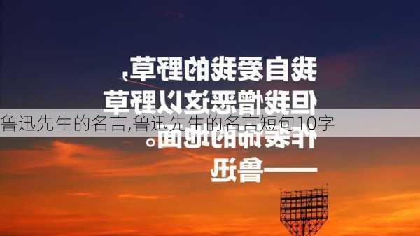 鲁迅先生的名言,鲁迅先生的名言短句10字-第2张图片-二喜范文网