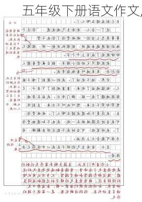 五年级下册语文作文,-第3张图片-二喜范文网