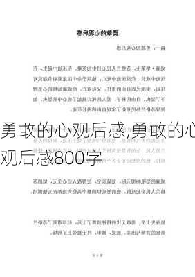 勇敢的心观后感,勇敢的心观后感800字-第2张图片-二喜范文网