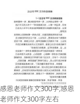 感恩老师作文300字,感恩老师作文300字左右-第3张图片-二喜范文网