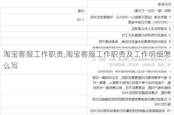 淘宝客服工作职责,淘宝客服工作职责及工作明细怎么写-第1张图片-二喜范文网