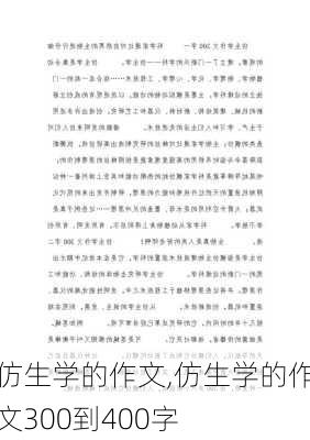 仿生学的作文,仿生学的作文300到400字-第3张图片-二喜范文网