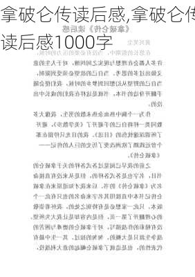 拿破仑传读后感,拿破仑传读后感1000字-第2张图片-二喜范文网