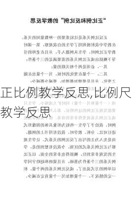 正比例教学反思,比例尺教学反思