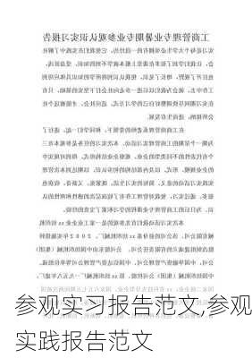 参观实习报告范文,参观实践报告范文-第2张图片-二喜范文网