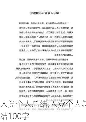 入党个人总结,入党个人总结100字-第2张图片-二喜范文网