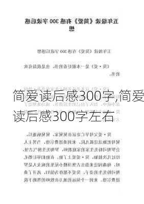 简爱读后感300字,简爱读后感300字左右-第3张图片-二喜范文网