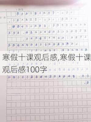 寒假十课观后感,寒假十课观后感100字-第2张图片-二喜范文网