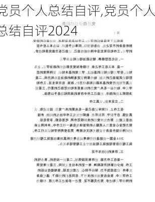 党员个人总结自评,党员个人总结自评2024-第2张图片-二喜范文网