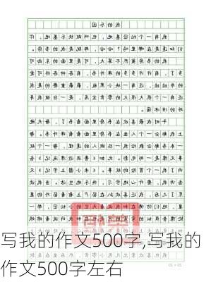 写我的作文500字,写我的作文500字左右-第1张图片-二喜范文网