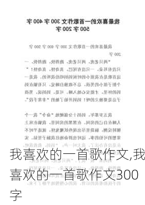 我喜欢的一首歌作文,我喜欢的一首歌作文300字-第3张图片-二喜范文网