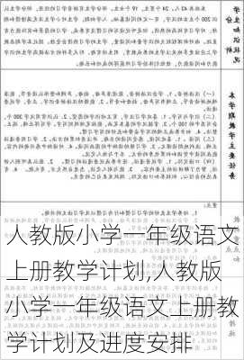 人教版小学一年级语文上册教学计划,人教版小学一年级语文上册教学计划及进度安排-第3张图片-二喜范文网