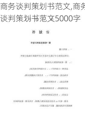 商务谈判策划书范文,商务谈判策划书范文5000字-第1张图片-二喜范文网