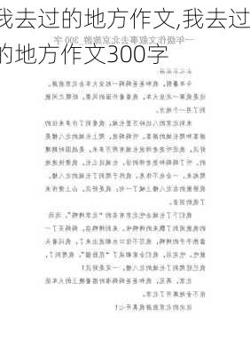 我去过的地方作文,我去过的地方作文300字-第3张图片-二喜范文网