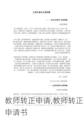 教师转正申请,教师转正申请书-第2张图片-二喜范文网