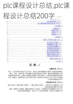 plc课程设计总结,plc课程设计总结200字-第2张图片-二喜范文网