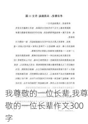 我尊敬的一位长辈,我尊敬的一位长辈作文300字-第3张图片-二喜范文网