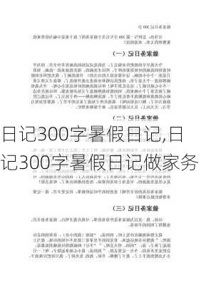 日记300字暑假日记,日记300字暑假日记做家务-第3张图片-二喜范文网