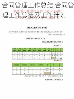 合同管理工作总结,合同管理工作总结及工作计划-第2张图片-二喜范文网