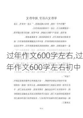 过年作文600字左右,过年作文600字左右初中-第3张图片-二喜范文网