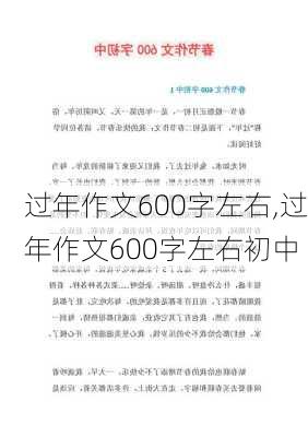 过年作文600字左右,过年作文600字左右初中-第2张图片-二喜范文网