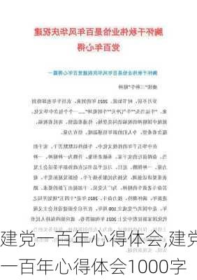 建党一百年心得体会,建党一百年心得体会1000字-第1张图片-二喜范文网