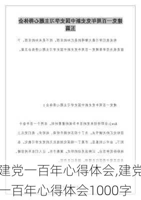 建党一百年心得体会,建党一百年心得体会1000字-第3张图片-二喜范文网