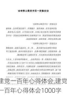 建党一百年心得体会,建党一百年心得体会1000字-第2张图片-二喜范文网