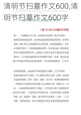 清明节扫墓作文600,清明节扫墓作文600字-第2张图片-二喜范文网