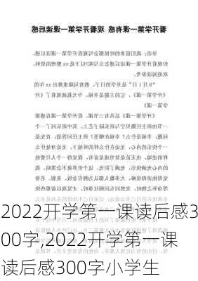 2022开学第一课读后感300字,2022开学第一课读后感300字小学生-第2张图片-二喜范文网