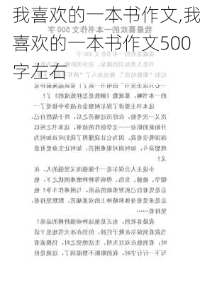 我喜欢的一本书作文,我喜欢的一本书作文500字左右-第3张图片-二喜范文网