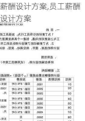 薪酬设计方案,员工薪酬设计方案-第2张图片-二喜范文网