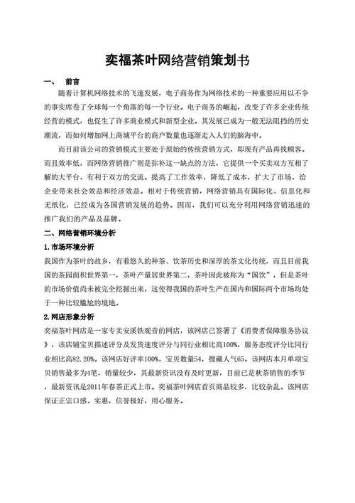 网店营销,网店营销策划方案-第2张图片-二喜范文网