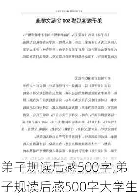 弟子规读后感500字,弟子规读后感500字大学生-第2张图片-二喜范文网