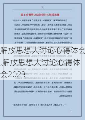 解放思想大讨论心得体会,解放思想大讨论心得体会2023-第2张图片-二喜范文网