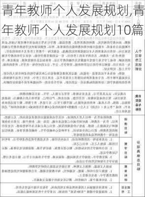 青年教师个人发展规划,青年教师个人发展规划10篇-第1张图片-二喜范文网