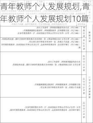 青年教师个人发展规划,青年教师个人发展规划10篇-第2张图片-二喜范文网