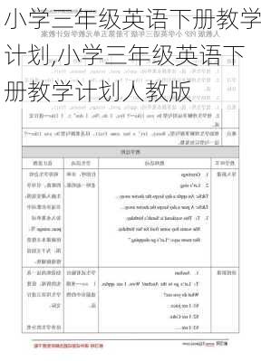 小学三年级英语下册教学计划,小学三年级英语下册教学计划人教版-第1张图片-二喜范文网