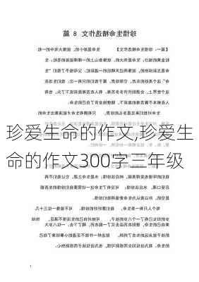 珍爱生命的作文,珍爱生命的作文300字三年级-第2张图片-二喜范文网