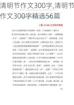 清明节作文300字,清明节作文300字精选56篇-第2张图片-二喜范文网