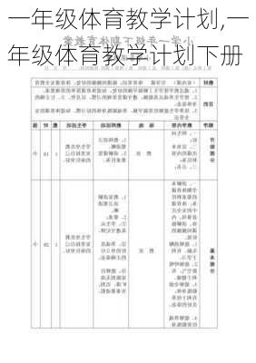 一年级体育教学计划,一年级体育教学计划下册-第2张图片-二喜范文网