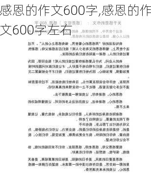 感恩的作文600字,感恩的作文600字左右-第3张图片-二喜范文网