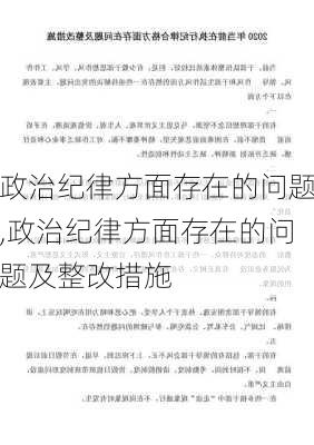 政治纪律方面存在的问题,政治纪律方面存在的问题及整改措施-第3张图片-二喜范文网