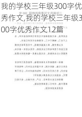 我的学校三年级300字优秀作文,我的学校三年级300字优秀作文12篇-第3张图片-二喜范文网