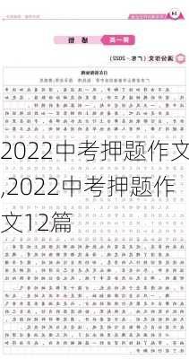 2022中考押题作文,2022中考押题作文12篇-第3张图片-二喜范文网