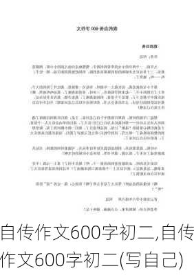 自传作文600字初二,自传作文600字初二(写自己)-第3张图片-二喜范文网