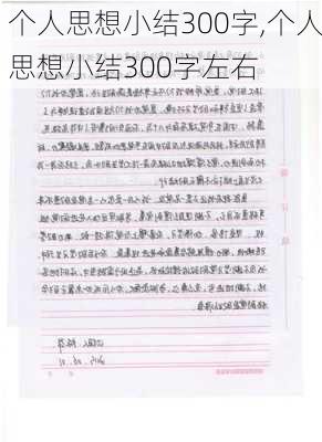 个人思想小结300字,个人思想小结300字左右-第2张图片-二喜范文网