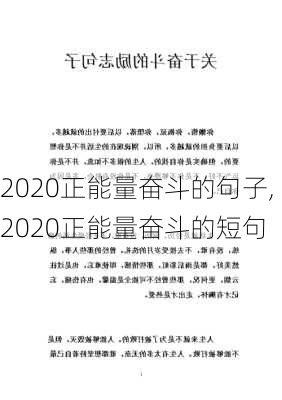 2020正能量奋斗的句子,2020正能量奋斗的短句-第2张图片-二喜范文网