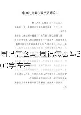 周记怎么写,周记怎么写300字左右-第1张图片-二喜范文网